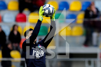 2019-03-25 - Alex Meret durante il riscaldamento pre partita - ITALIA VS CROAZIA U21 2-2 - FRIENDLY MATCH - SOCCER